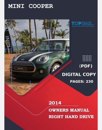 mini cooper 2014 owners manual